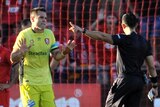 Michael Theo is sent off against Adelaide