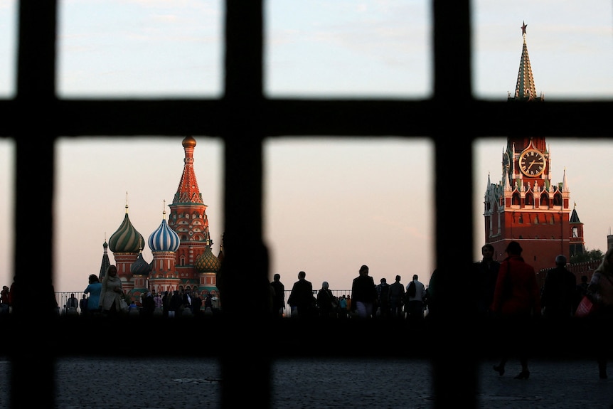 Red Square, St Basil's Cathedral and the Kremlin in Moscow