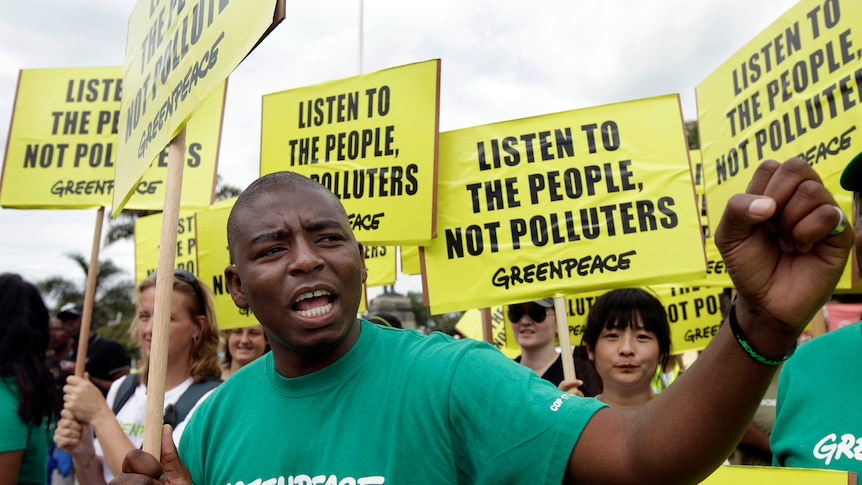 South Africans march for climate change action in Durban