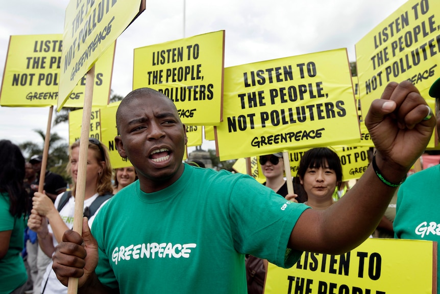 South Africans march for climate change action in Durban