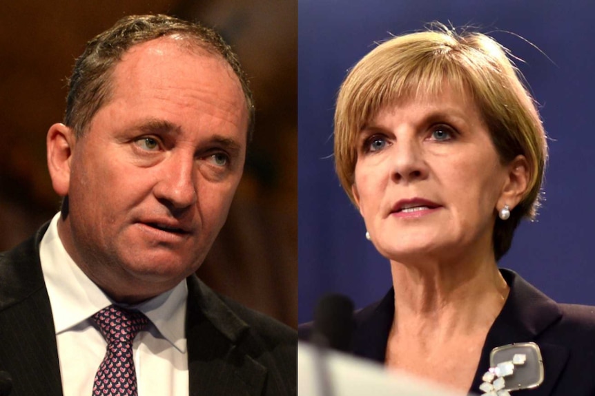 Barnaby Joyce and Julie Bishop