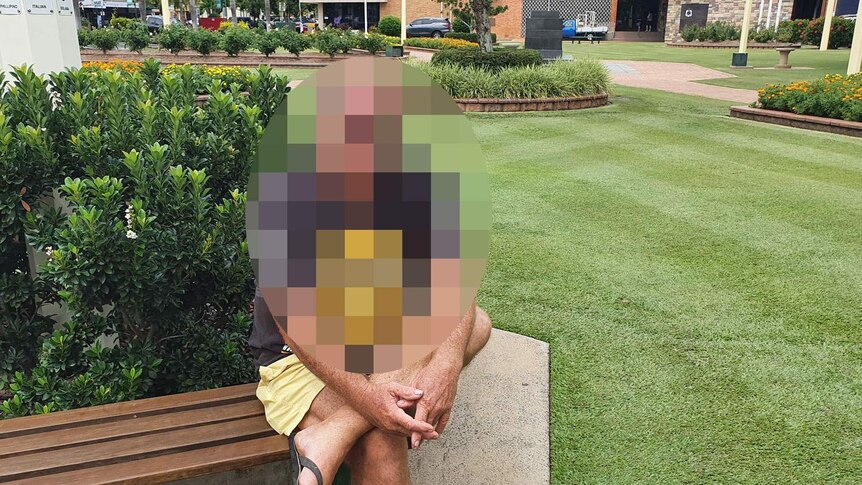 Pixelated photo of victim allegedly sexually abused by a serial paedophile priest.