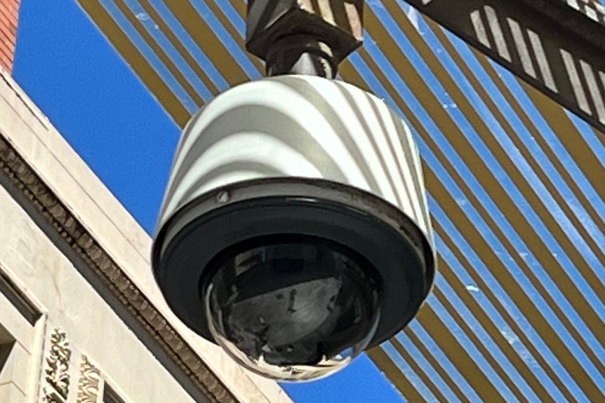 A CCTV camera on a verandah