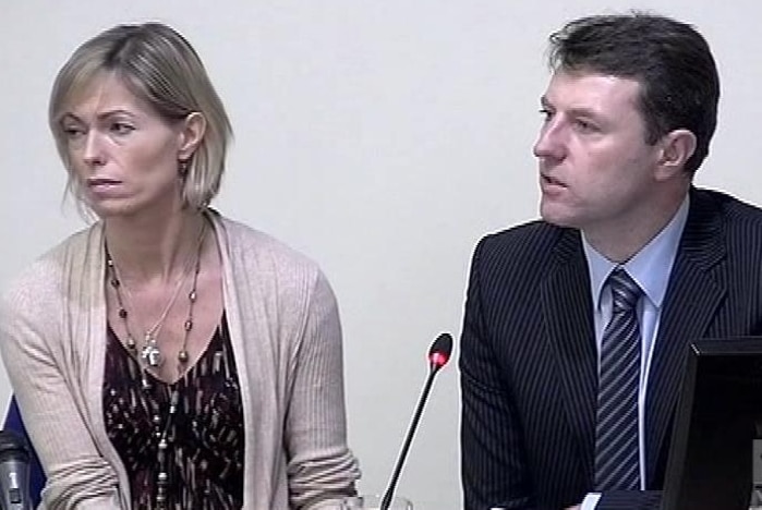 Kate and Gerry McCann appear at the Leveson inquiry into phone hacking in the UK.