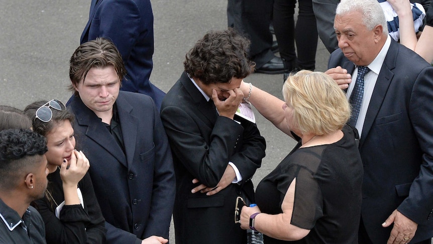 Tears at Falkholt funeral