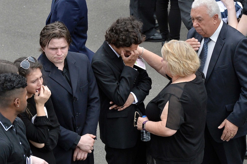 Tears at Falkholt funeral