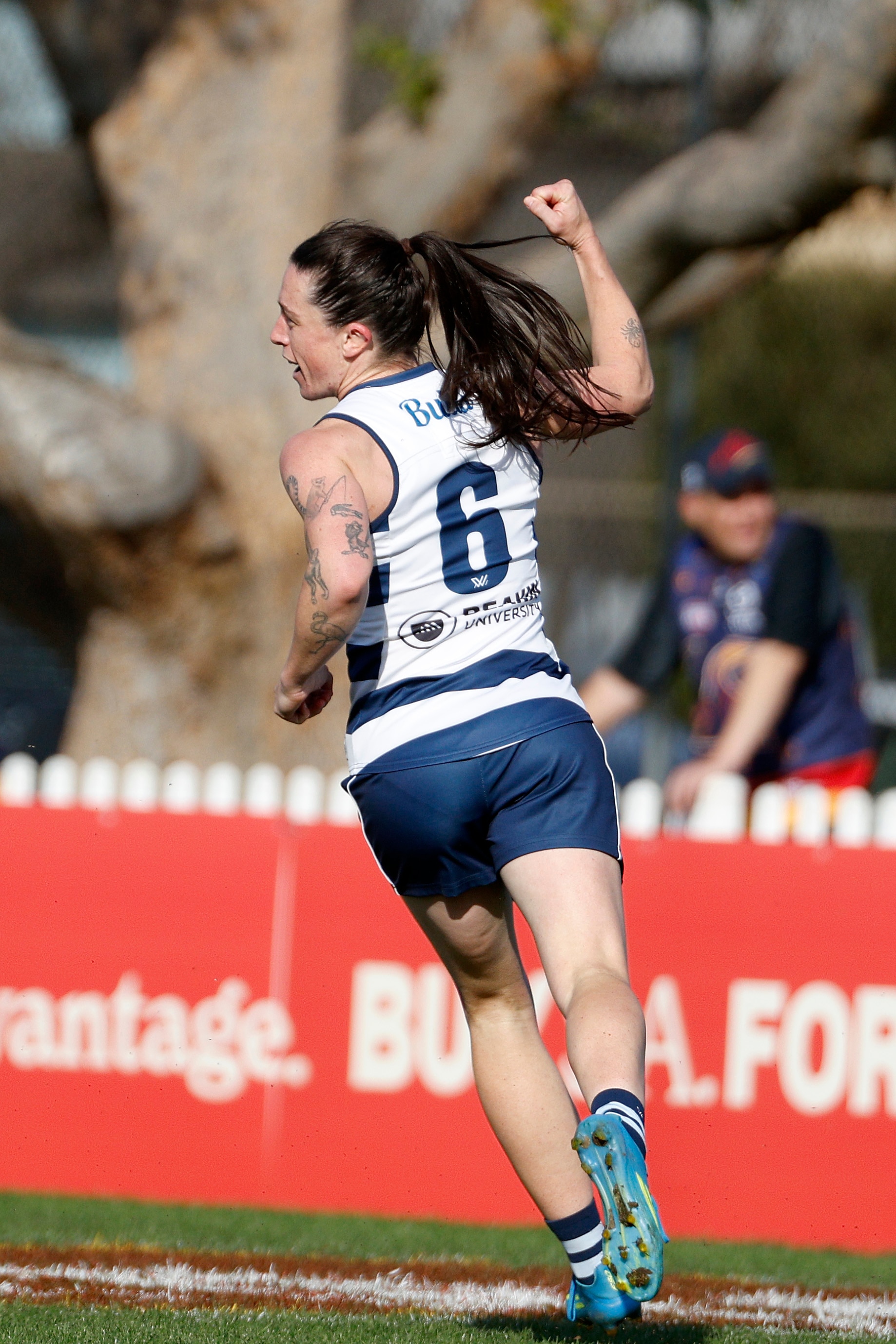 Julia Crockett-Grills celebrates