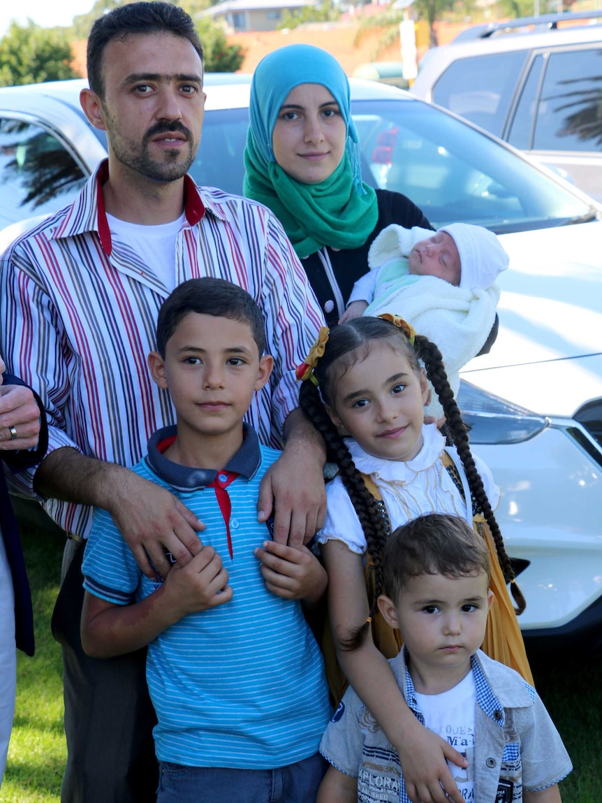 The Kujah family at an Australia Day event in Bayswater in Perth.