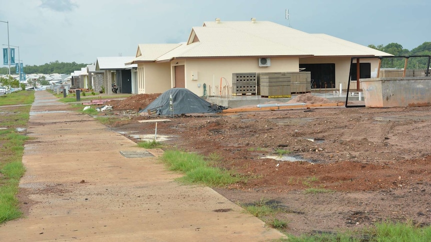 Unfinished houses in Darwin