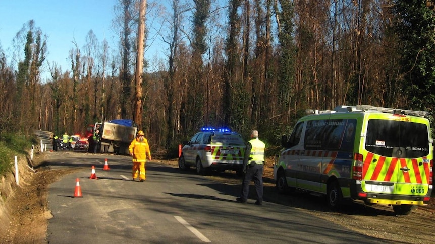 Truck crash site at Nurran