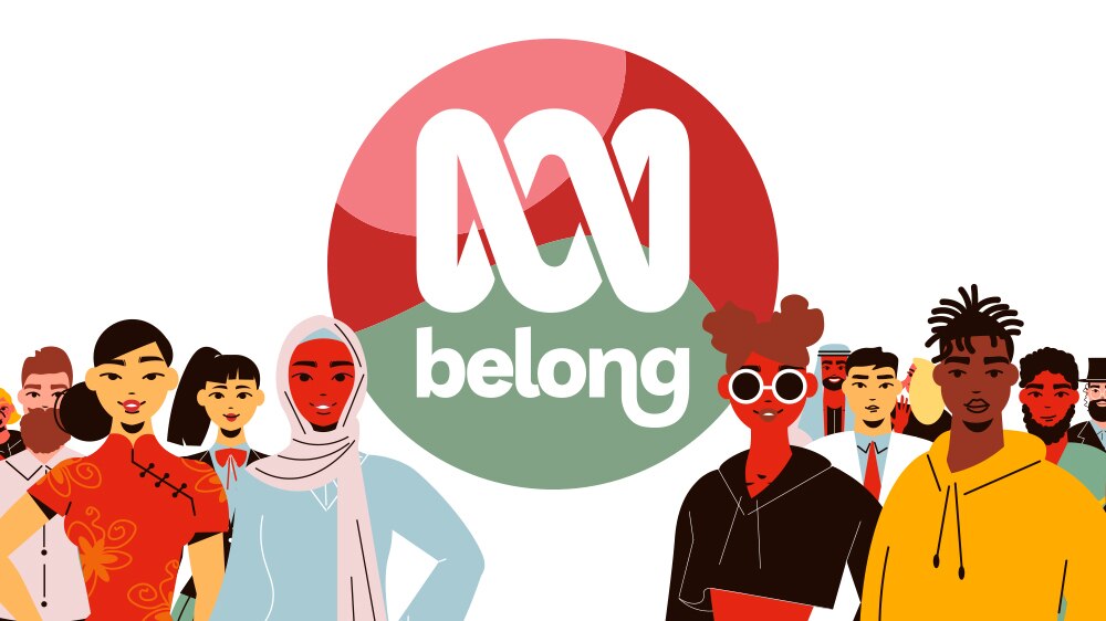 A digital illustration of diverse people