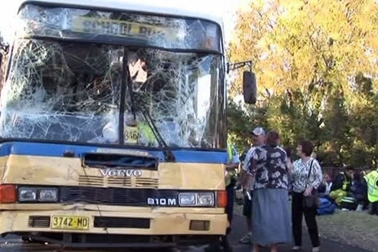 Forty students were injured in a school bus involved in an accident in the Blue Mountains in May 2010