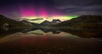 Cradle Mountain aurora