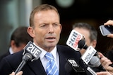 Tony Abbott speaks during a press conference in Canberra on November 26, 2009.