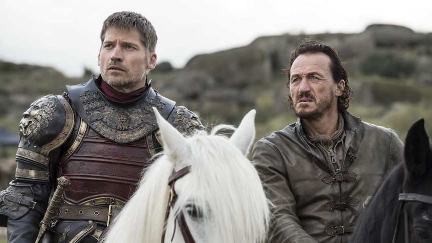 Nikolaj Coster-Waldau and Jerome Flynn in still from Game of Thrones season seven