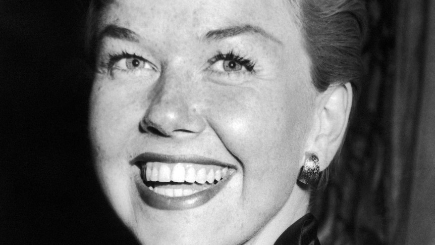 A smiling Doris Day in 1955.