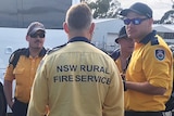 NSW Rural Fire Service personnel arrive in Tasmania.
