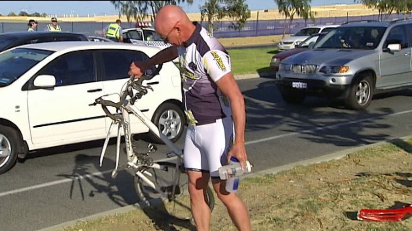 Police are questioning a P-plate driver over a road rage against a group of cyclists.