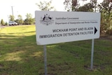 Wickham Point detention centre sign