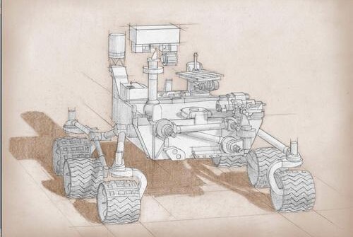 Sketch of the Mars 2020 Rover