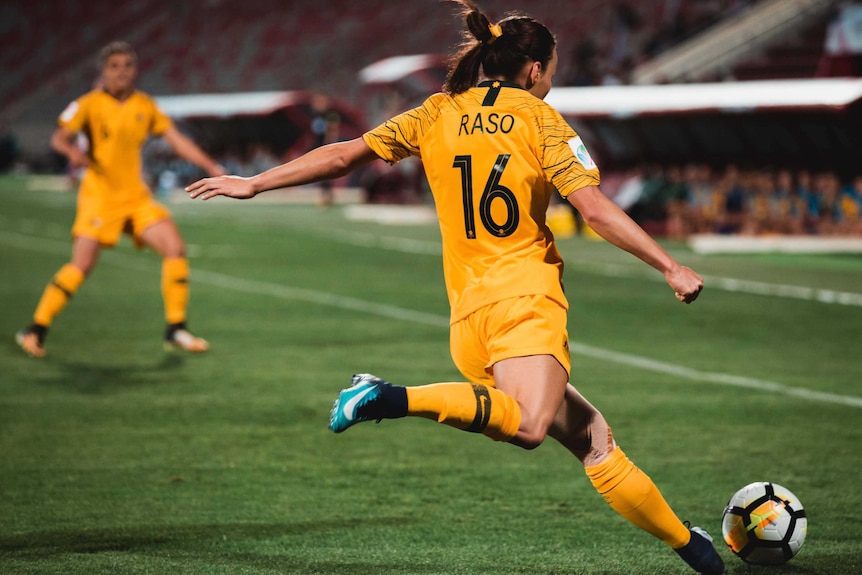 Hayley Raso had been capped 27 times by the Matildas before her horror injury.