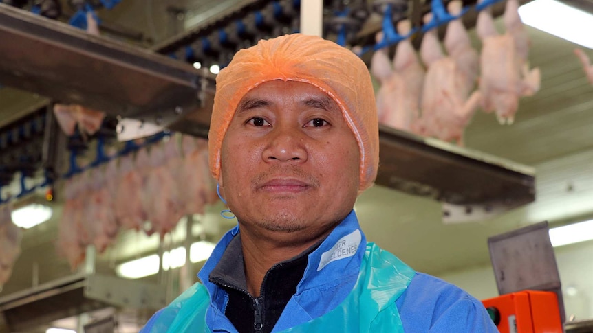 Asein ZaWaNa at chicken processing plant