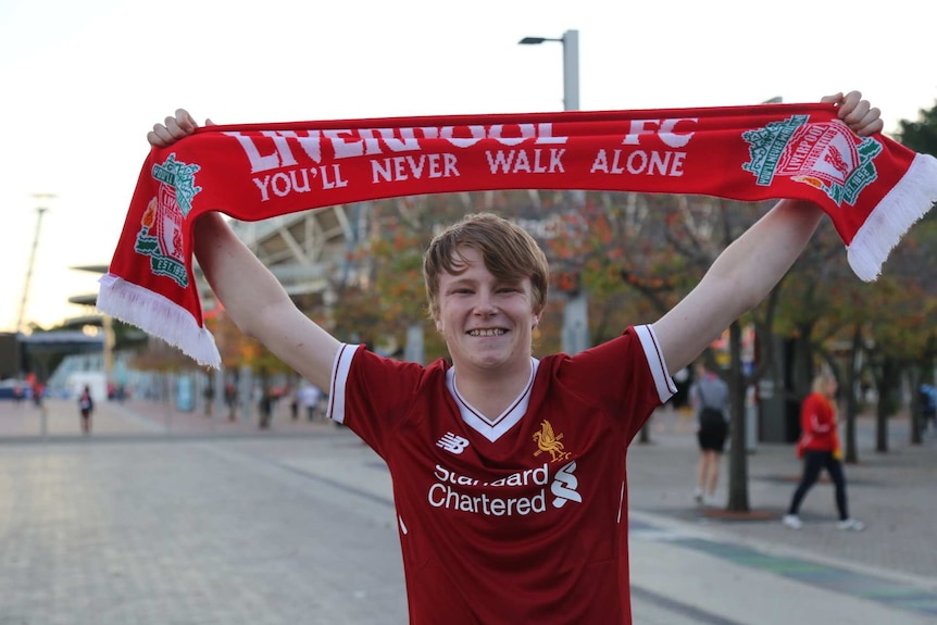 Fans attends the Liverpool vs Sydney match in Sydney
