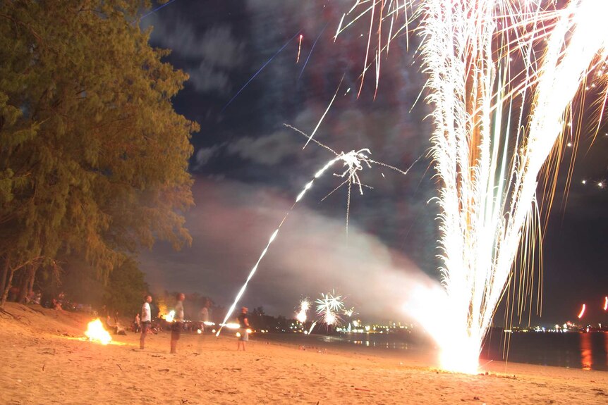Fireworks at East Point Reserve