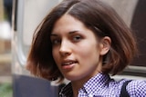 Pussy Riot member arrives at court