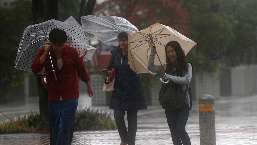 Typhoon Phanfone batters Tokyo