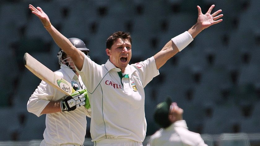 Out of pocket...Steyn was fined his full match fee for the incident (file photo)