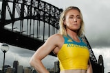 Sally Pearson models the new Olympics kit