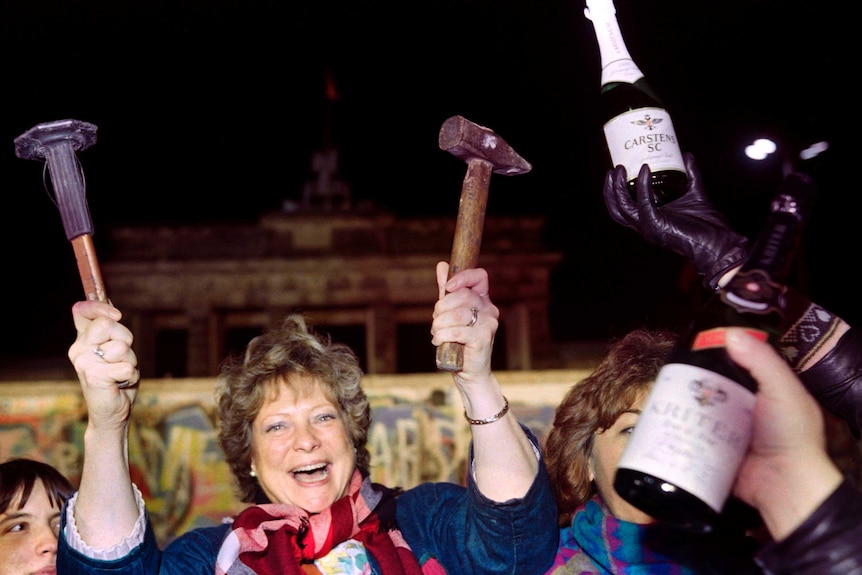 A Berliner celebrates