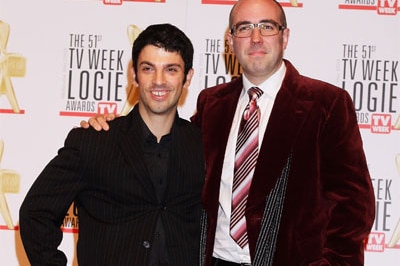 Fall from grace: cast members of The Chaser at the Logie awards last month