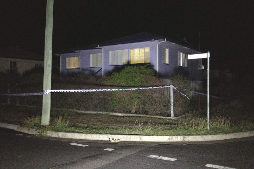 House in Macalister Street in Rockhampton where six people were attacked in alleged machete attack.