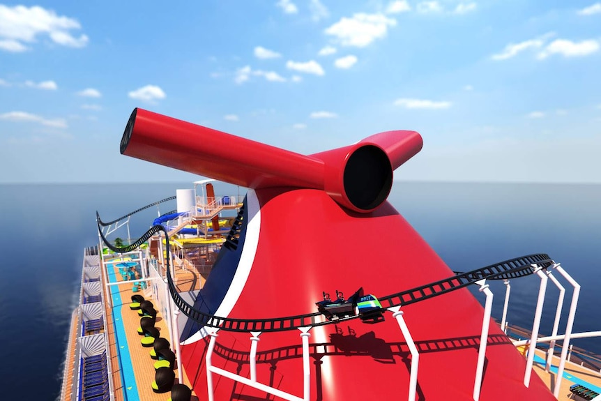 roller coaster on cruise ship