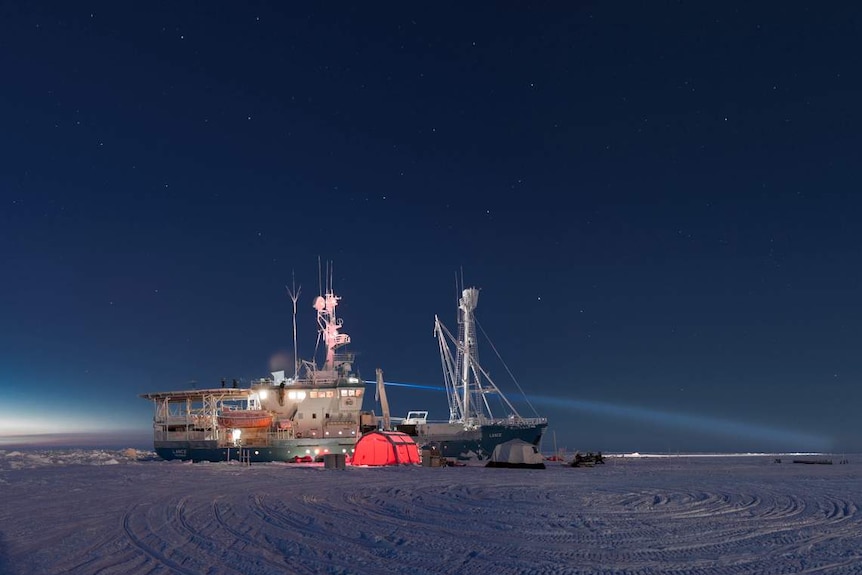 Research Ship R.V. Lance spent six months in the Arctic Sea