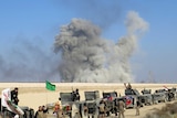 Iraqi forces troops near Ramadi