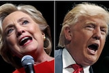 US presidential candidates Hillary Clinton and Donald Trump.