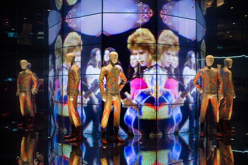 A multimedia installation which part of the ACMI David Bowie exhibition.