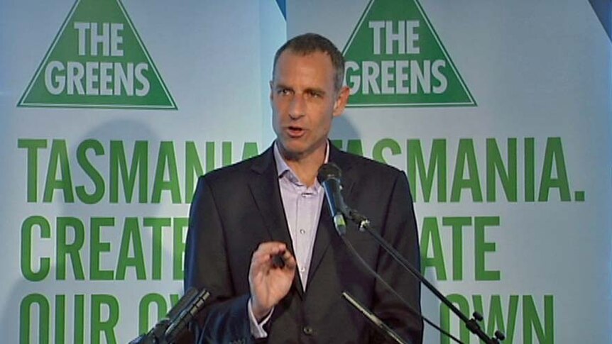 Tasmanian Greens leader Nick McKim launches the party's state election campaign.