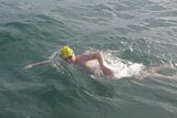 Ned Weiland swimming the English Channel