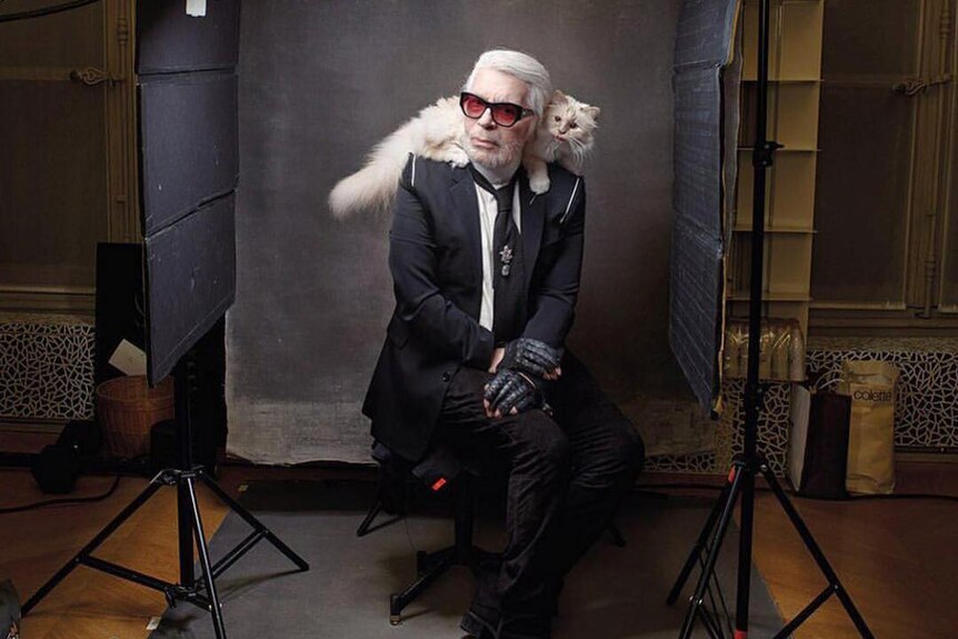 Karl Lagerfeld, creative director for fashion houses Chanel and