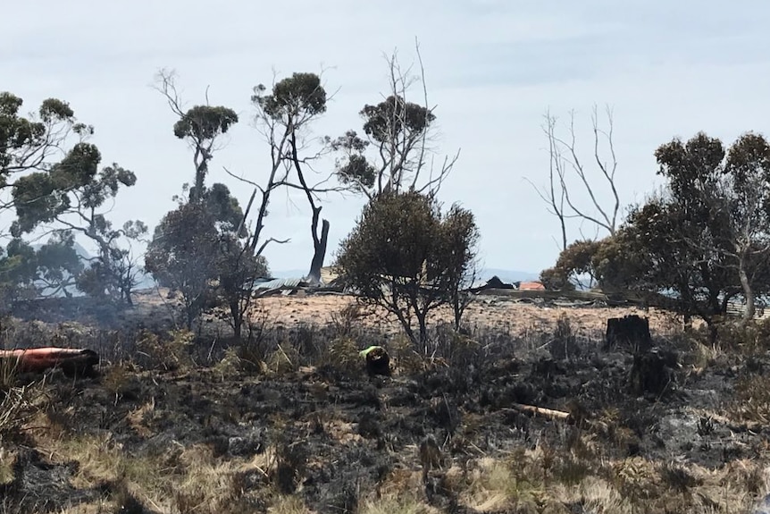 House on Bruny Island destroyed by fire, Christmas Day 2018.