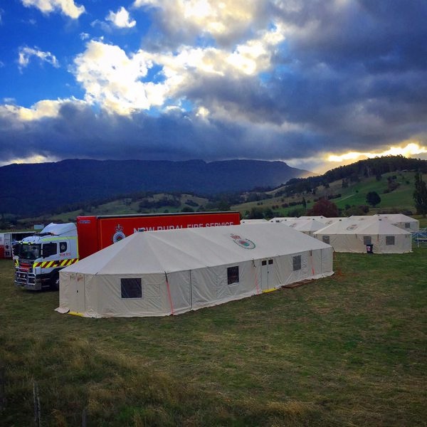 Tasmanian Fires base camp