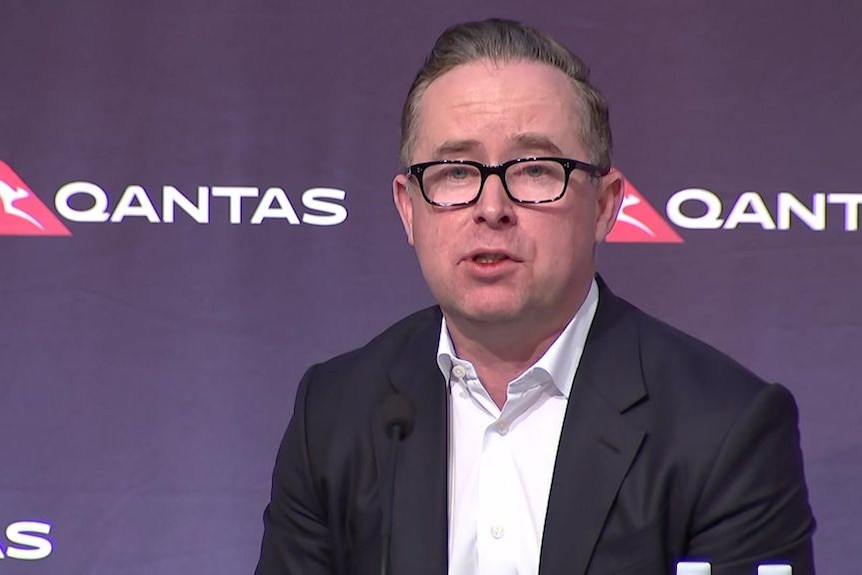 Qantas CEO Alan Joyce says many of the 6,000 people being stood down have spent many decades at the company