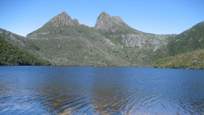 The shores of Dove lake at Cradle Mountain