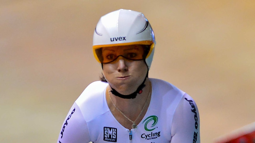 Anna Meares wins silver at world track cycling championships