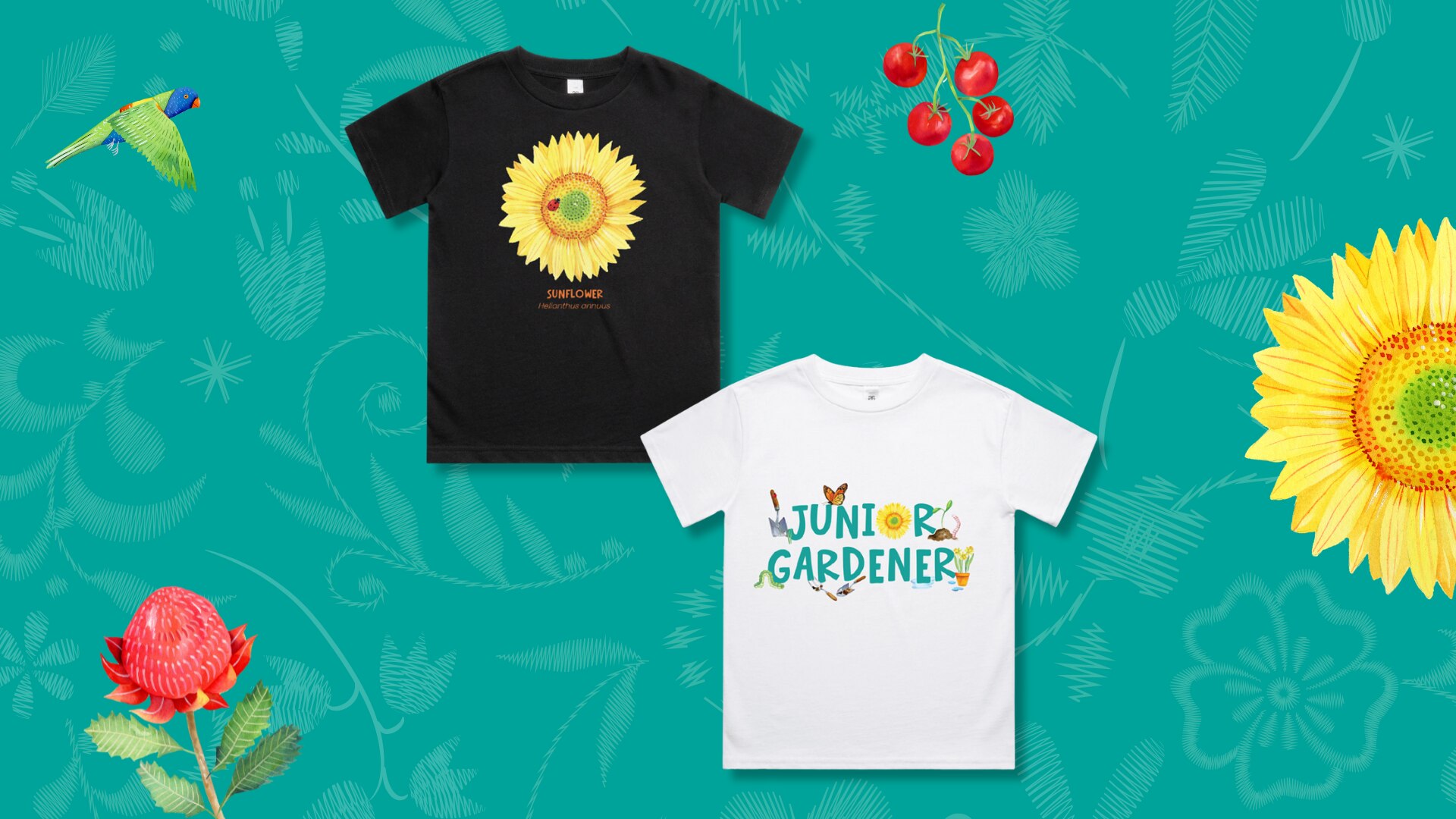 Gardening Australia Junior tees