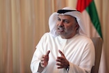 Anwar Gargash, UAE Minister of State for Foreign Affairs talks about relations with Qatar in Dubai.